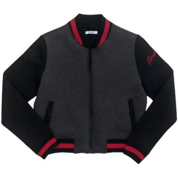 NUYU Ladies Stanford University Cropped Varsity Jacket - Large - Picture 1 of 7